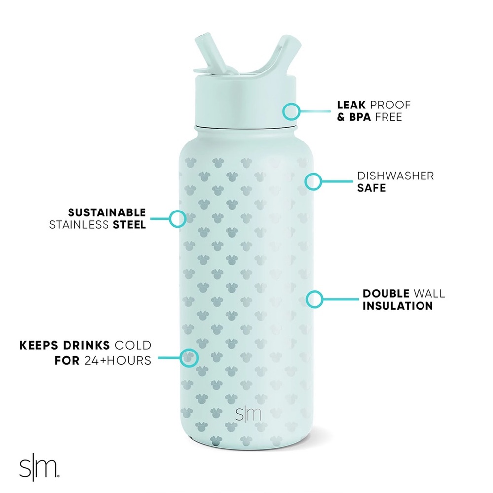 Simple Modern Disney’s Minnie Mouse Water Bottle. - Picture 2 of 2